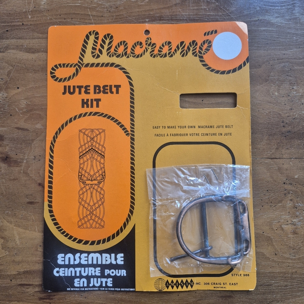 Vintage Jute Belt Kit